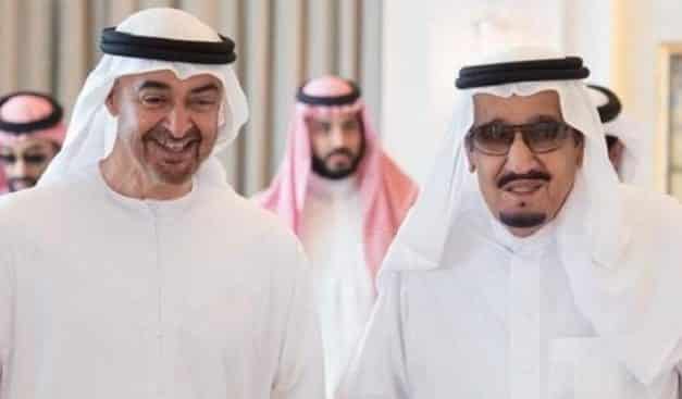 عقب تصاعد الخلافات بين البلدين.. اتصال عاجل بين الملك سلمان و”ابن زايد”