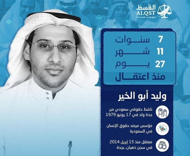 دعوات حقوقية لإطلاق سراح الناشط السعودي “وليد أبو الخير”