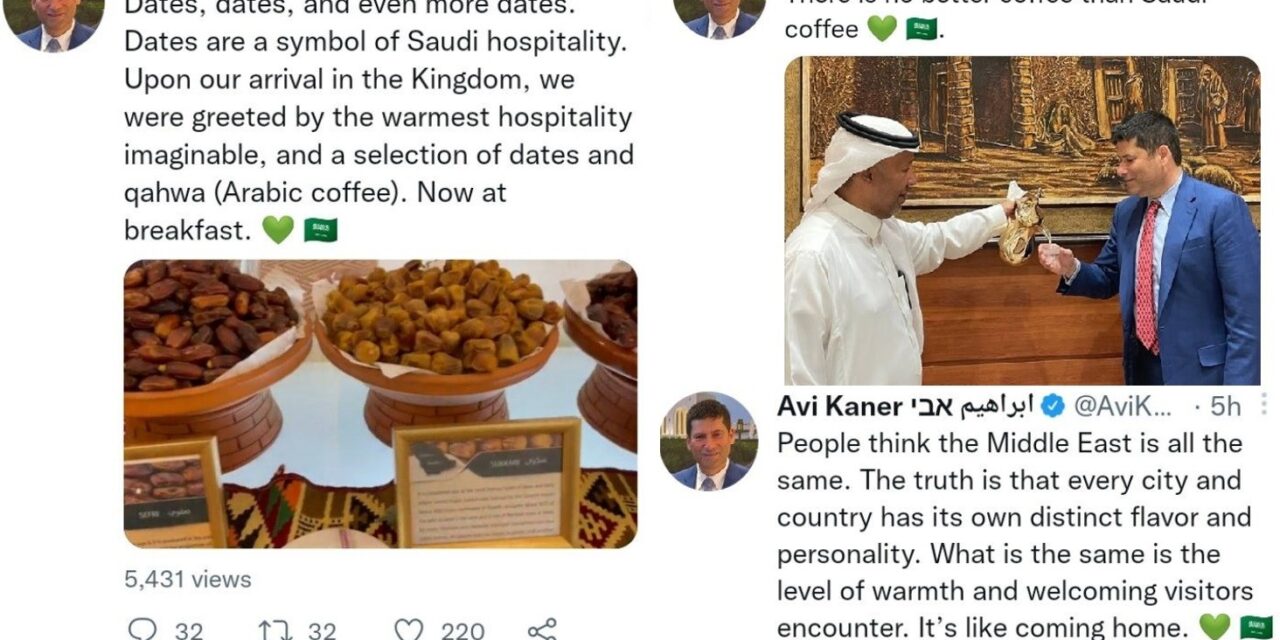 رجل أعمال صهيوني بارز يشيد بحفاوة استقباله في السعودية